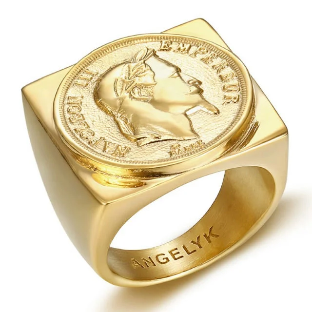 bague pièce de monnaie Napoléon