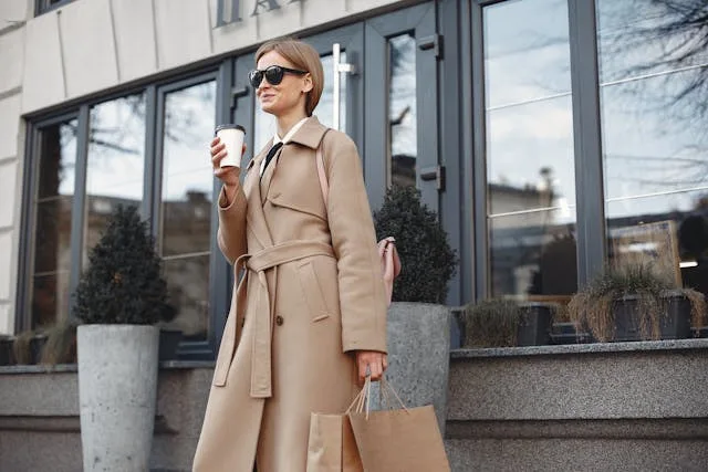 manteau avec fausses poches