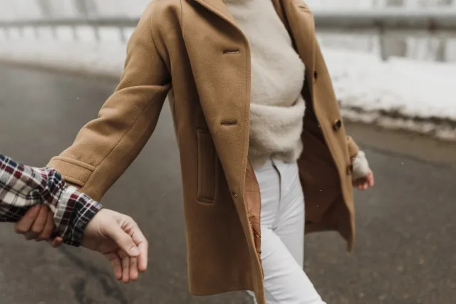 manteau avec poches décoratives